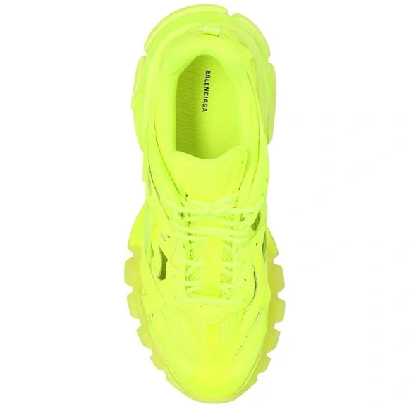 Balenciaga Track 2.0 Neon Yellow Rare Clear Sole Sneakers Men’s 12